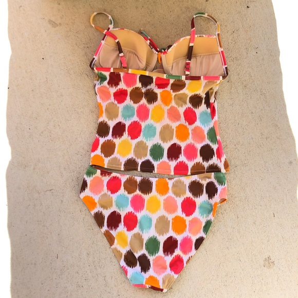 Victoria’s Secret Colorful Polka Dot Tankini - Picture 2 of 8